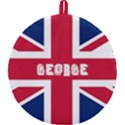 Personalized England Flag Name Round Trivet Round Trivet View1