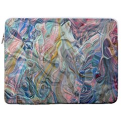 Abstract Flows 17  Vertical Laptop Sleeve Case With Pocket