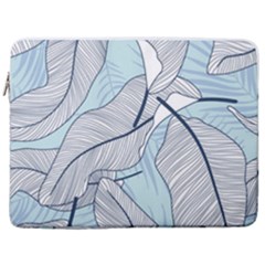 Tropical Flower Seamless Pattern 17  Vertical Laptop Sleeve Case With Pocket