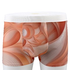 Peach Fuzz Elegant Print Abstract Design Men s Boxer Briefs