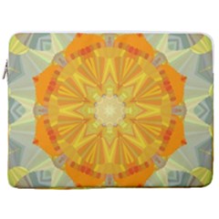 Sunshine Sunny Sun Abstract Yellow 17  Vertical Laptop Sleeve Case With Pocket