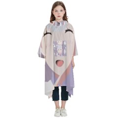 Emilia Rezero Kids  Hooded Rain Ponchos