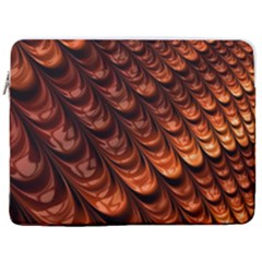 Fractal Frax 17  Vertical Laptop Sleeve Case With Pocket