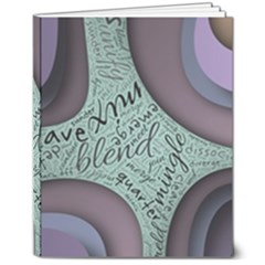 Converge Diverge Mingle Mix Divide 8  X 10  Hardcover Notebook