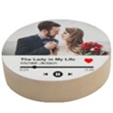 Personalized Love Song Photo Couple Lover Name Wooden Bottle Opener Wooden Bottle Opener (Round) View1