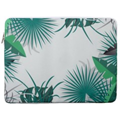Illustrations Foliage Background Border 17  Vertical Laptop Sleeve Case With Pocket