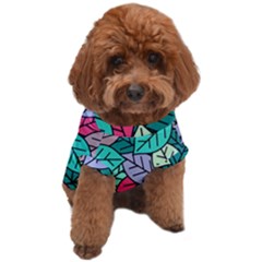 Pattern Leaves Background Nature Dog T-shirt