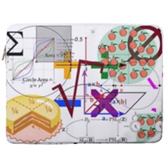 Mathematics Formula Physics School 17  Vertical Laptop Sleeve Case With Pocket