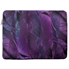 Feather Pattern Texture Form 17  Vertical Laptop Sleeve Case With Pocket