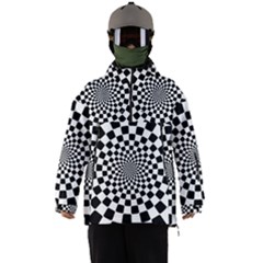 Geomtric Pattern Illusion Shapes Men s Ski And Snowboard Waterproof Breathable Jacket