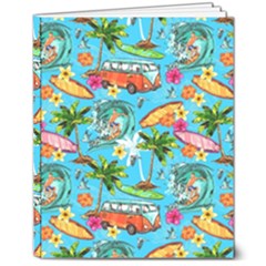 Summer Pattern Seamless 8  X 10  Hardcover Notebook