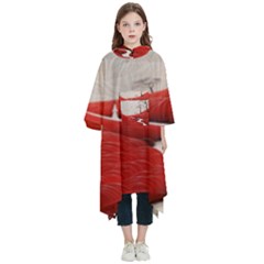 Trees Forest Path Kids  Hooded Rain Ponchos