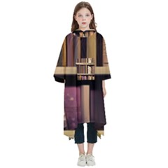 Books Bookshelves Office Fantasy Background Artwork Book Cover Apothecary Book Nook Literature Libra Kids  Hooded Rain Ponchos