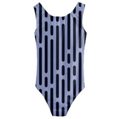 Texture, Stripes, Pattern Kids  Cut-out Back One Piece Swimsuit
