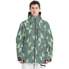 Texture Triangle Men s Multi Pockets Zip Ski And Snowboard Waterproof Breathable Jacket