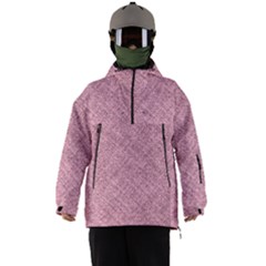 Pink Fabric Texture, Knitted Pink Texture, Men s Ski And Snowboard Waterproof Breathable Jacket