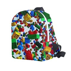 Falling Lego Bricks, Desenho Kids  Age 2-4 Lightweight Preschool Backpack