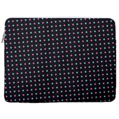 Pattern Dots Wallpaper Seamless 17  Vertical Laptop Sleeve Case With Pocket
