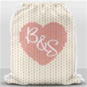 Personalized Photo Any Text Xmas Knitted Style Drawstring Bag Drawstring Bag (Large) View2