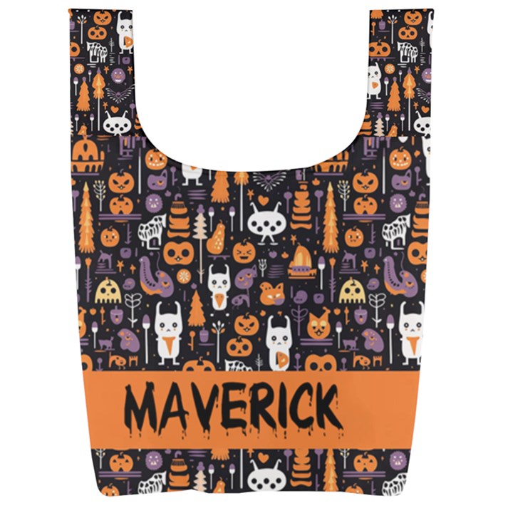 Personalized Name Any Text Foldable Shopping Bag Foldable Shopping Bag