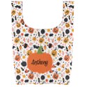 Personalized Halloween Name Any Text Foldable Shopping Bag Foldable Shopping Bag View2