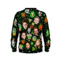 Personalized Face Cut Xmas Lighting Kids  Sweatshirt Kids  Sweatshirt View2