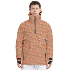 Diamond Dollar Sign Pattern Men s Pullover Zip Ski And Snowboard Waterproof Breathable Jacket