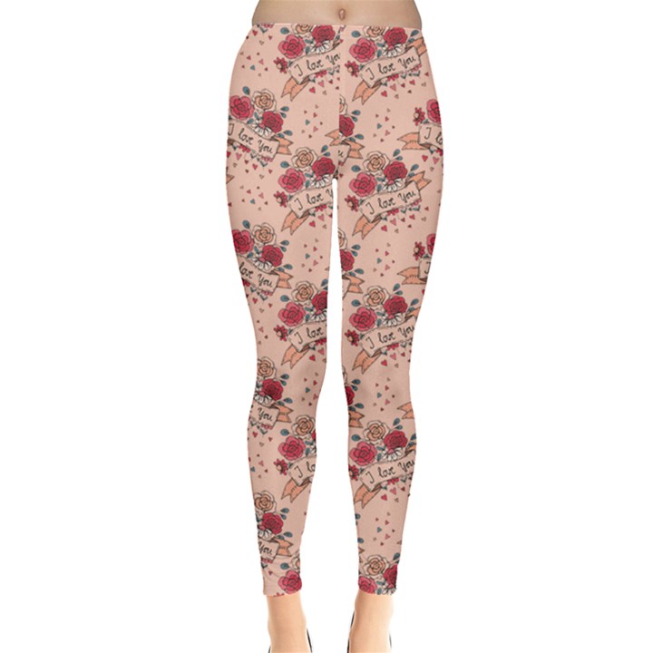 Personalized valentine Everyday Leggings Everyday Leggings 