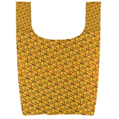 Pixel Art Mushroom Pattern Foldable Shopping Bag