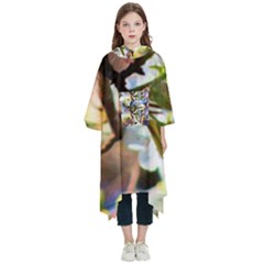 Springtime Pear Tree Blossoms Kids  Hooded Rain Ponchos