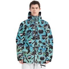 Ghosts Owls Pumpkins Men s Multi Pockets Zip Ski And Snowboard Waterproof Breathable Jacket