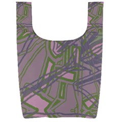 Vibrant Collage Vibes Print Foldable Shopping Bag