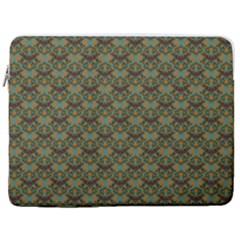 Day Of The Death Moth Scaled 17  Vertical Laptop Sleeve Case With Pocket