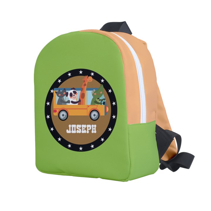 Personalized Animal Car Name Any Text Kids Age Lightweight Preschool Backpack Kids  Age 2-4 Lightweight Preschool Backpack