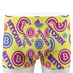 Colorful Bitcoin Pattern Men s Boxer Briefs