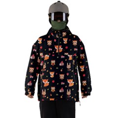 Cool Woodland Animal, Koteto, Scandinavian, Acorn Men s Ski And Snowboard Waterproof Breathable Jacket