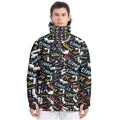 Time Nonlinear Curved Linear Men s Pullover Zip Ski And Snowboard Waterproof Breathable Jacket
