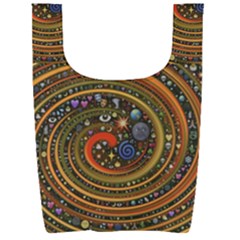 Swirl Vortex Emoji Cyclone Motion Art Foldable Shopping Bag