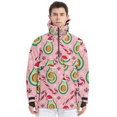 Avo Merry Christmas, Candies, Candy Cane Men s Pullover Zip Ski And Snowboard Waterproof Breathable Jacket