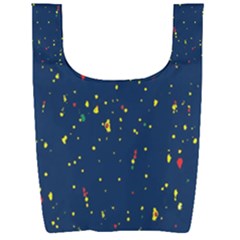 Christmas Sky Happy Foldable Shopping Bag
