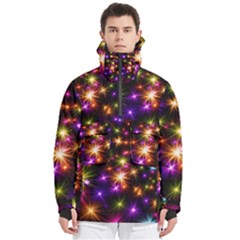 Star Colorful Christmas Abstract Men s Pullover Zip Ski And Snowboard Waterproof Breathable Jacket