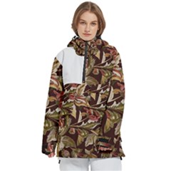 Floral Design 02 Women s Pullover Zip Ski And Snowboard Waterproof Breathable Jacket