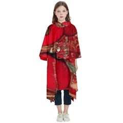 Christmas Art Kids  Hooded Rain Ponchos