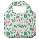 Personalized Tropical Summer Name Any Text Premium Foldable Grocery Recycle Bag Premium Foldable Grocery Recycle Bag View1