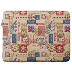 Letters Writing Paper Text Pattern 17  Vertical Laptop Sleeve Case With Pocket