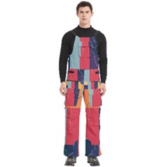  Minimalist Pattern With Simple Lines And Shapes, Creating A Clean And Modern Aesthe Men s Side Zip Front Pouch Ski And Snowboard Bib Pants	