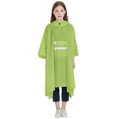 A Minimalist Pattern With Simple Lines And Shapes, Creating A Clean And Modern Aesthetic 02 Kids  Hooded Rain Ponchos