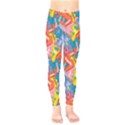 Personalized Graffiti Graphic Name Any Text Kids  Leggings View1