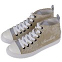 Personalized Name Any Text Date Couple Wedding Women s Mid-Top Canvas Sneakers View2