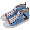 Personalized Photo Pet Name Women s Mid-Top Canvas Sneakers View2